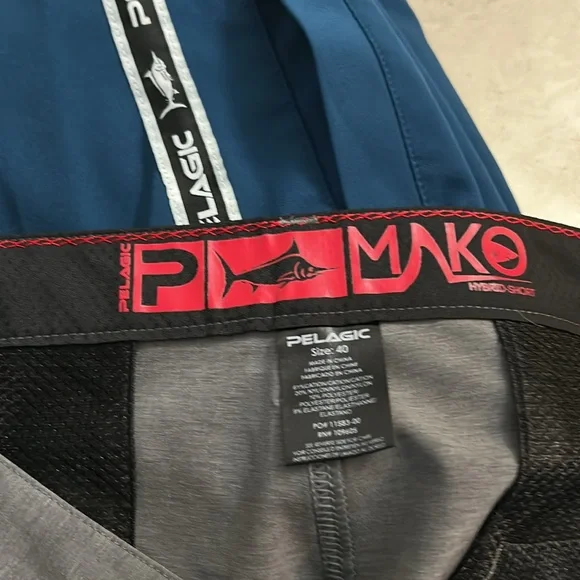 Pelagic Gray, Black and Blue quick dry shorts - Picture 12 of 13